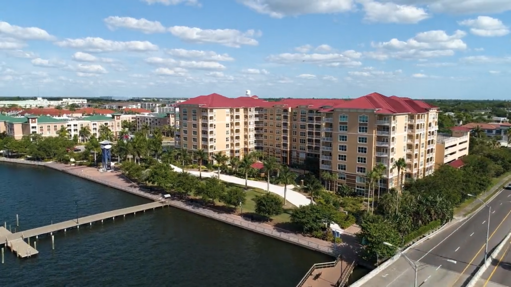 aerial view of campus