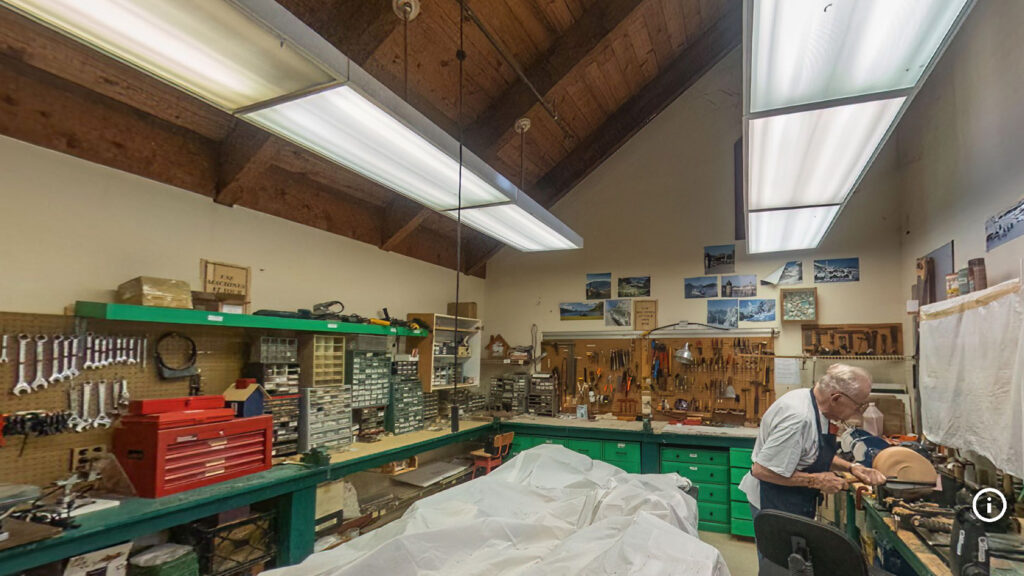 Interactive tour of workshop