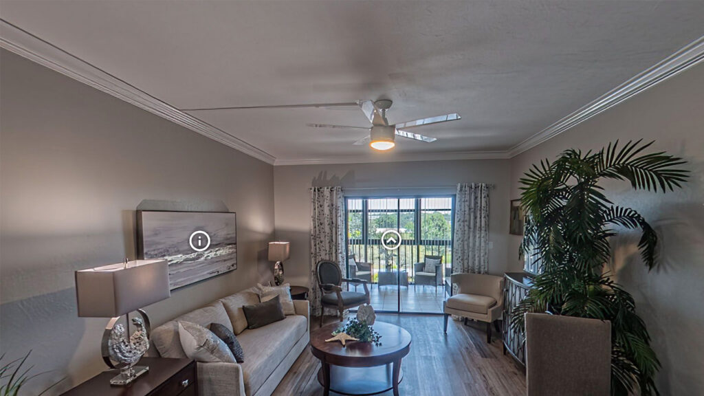Interactive tour of 1BD unit